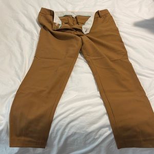 Camel colored dress pant. Really thin material. Comfy